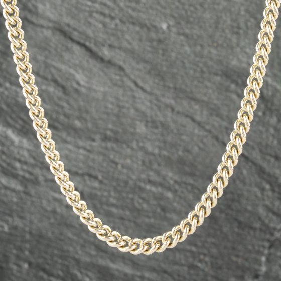 Second Hand 9ct Yellow Gold 22 Inch Curb Chain 41041551