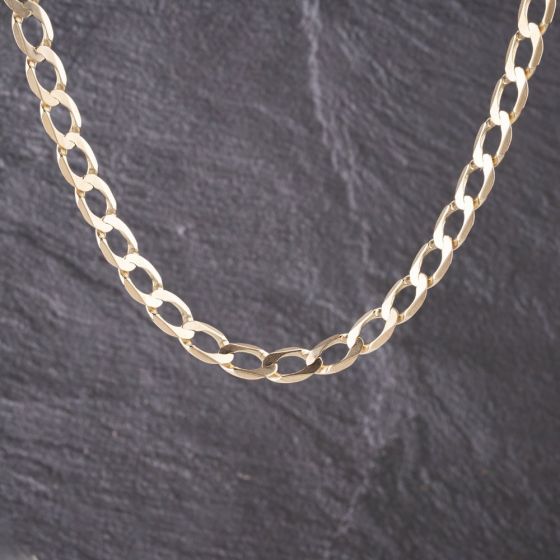Second Hand 9ct Yellow Gold 22 Inch Curb Chain 41041557