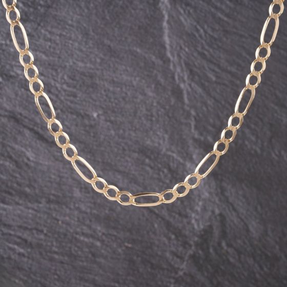 Second Hand 9ct Yellow Gold 24 Inch Figaro Chain 41041559