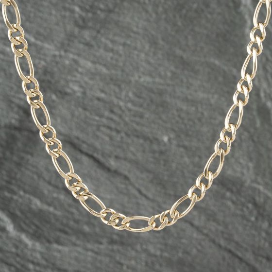 Second Hand 9ct Yellow Gold 18 Inch Figaro Chain 41041560