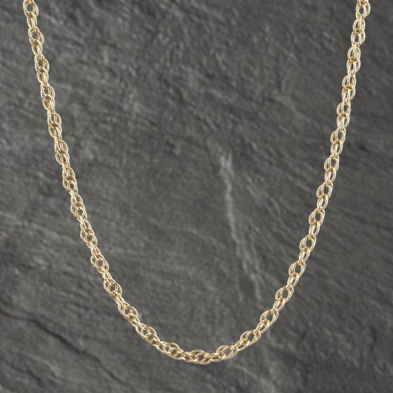 Second Hand 9ct Yellow Gold 22 Inch Prince Of Wales Chain 41041569