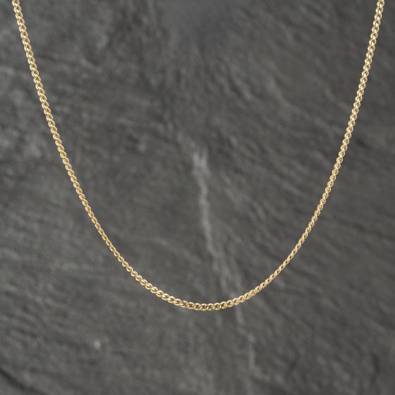 Second Hand 18ct Yellow Gold 18 Inch Curb Chain 41041571