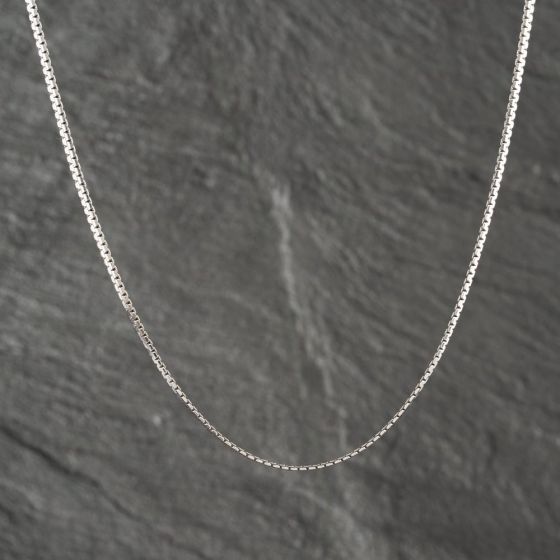 Second Hand 9ct White Gold Fancy 16 Inch Chain 41041575