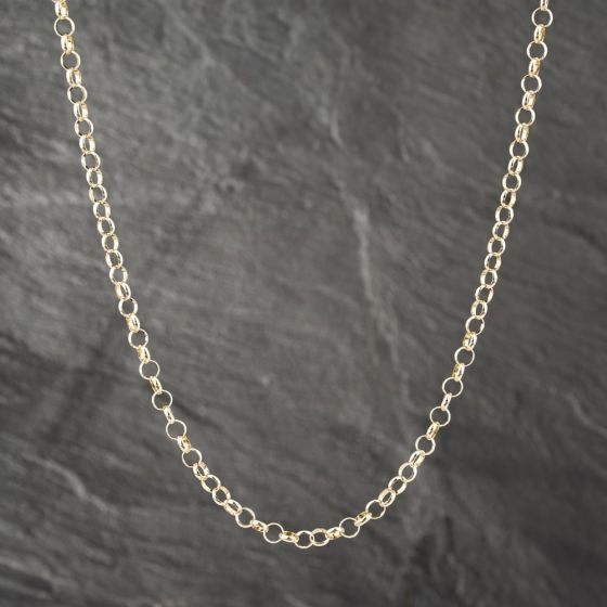 Second Hand 9ct Yellow Gold Round 24 Inch Belcher Chain 41041594