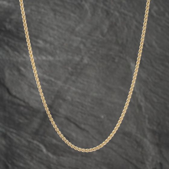 Second Hand 9ct Yellow Gold 20 Inch Foxtail Chain 41041601