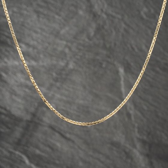 Second Hand 18ct Yellow Gold 18 Inch Box Chain 41041602