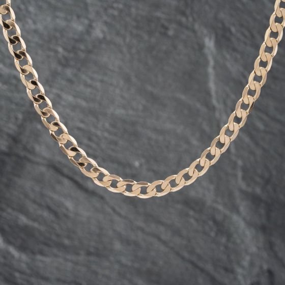 Second Hand 9ct Yellow Gold 20 Inch Curb Chain 41041612