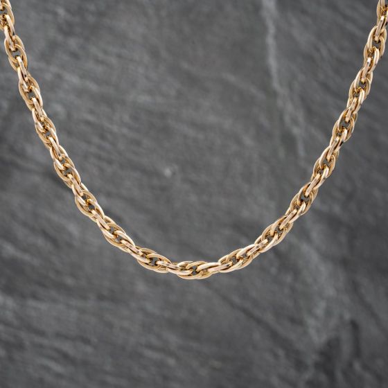 Second Hand 9ct Yellow Gold 28 Inch Prince Of Wales Chain 41041616