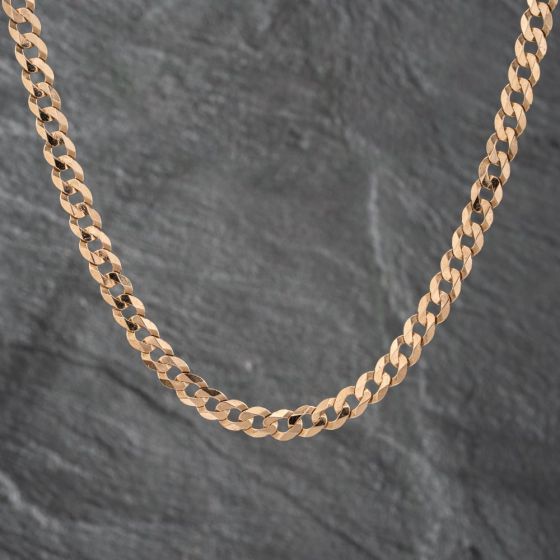 Second Hand 9ct Yellow Gold 25 Inch Curb Chain 41041620