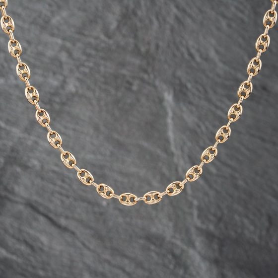 Second Hand 9ct Yellow Gold 18 Inch Anchor Chain 41041629