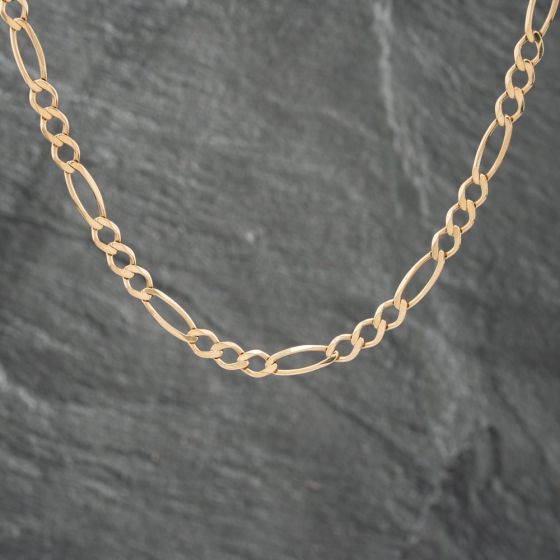 Second Hand 9ct Yellow Gold 20 Inch Figaro Chain 41041632