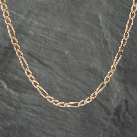 Second Hand 9ct Yellow Gold 26 Inch Figaro Chain 41041635