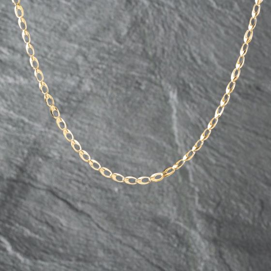 Second Hand Yellow Gold Loop 24 Inch Curb Chain 41041647