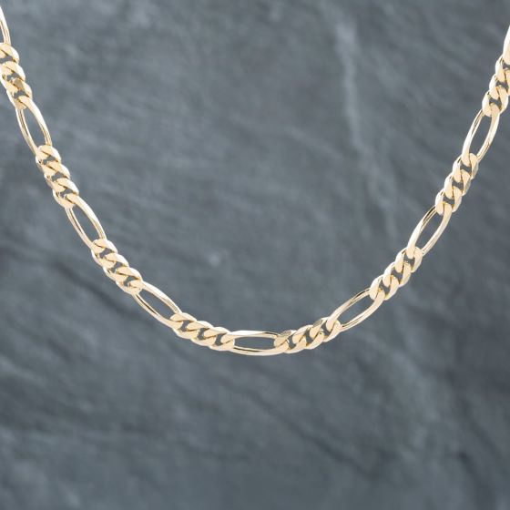 Second Hand 9ct Yellow Gold 20 Inch Figaro Chain 41041662