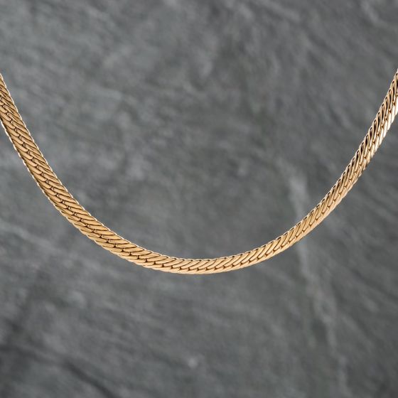 Second Hand 9ct Yellow Gold 15 Inch Snake Chain 41041663