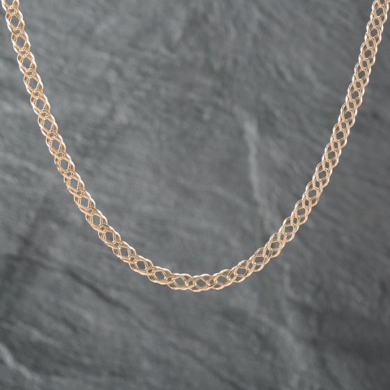 Second Hand 9ct Yellow Gold Double Link 19 Inch Curb Chain 41041677