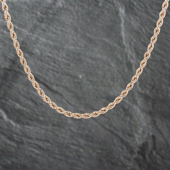 Second Hand 9ct Yellow Gold 26 Inch Rope Chain 41041688