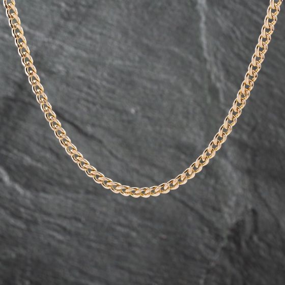 Second Hand 9ct Yellow Gold 24 Inch Curb Chain 41041692