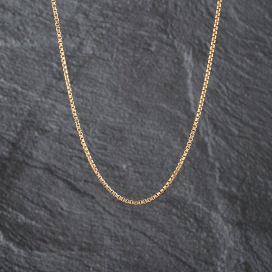 Second Hand 9ct Yellow Gold 24 Inch Box Chain 41041703