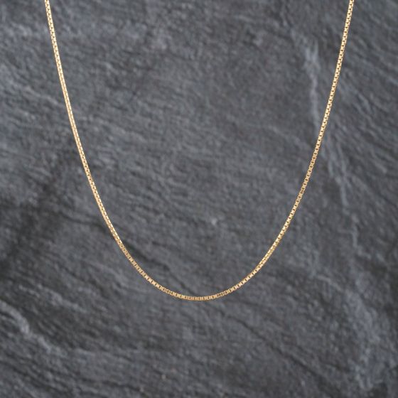 Second Hand Yellow Gold 20 Inch Box Chain 41041704
