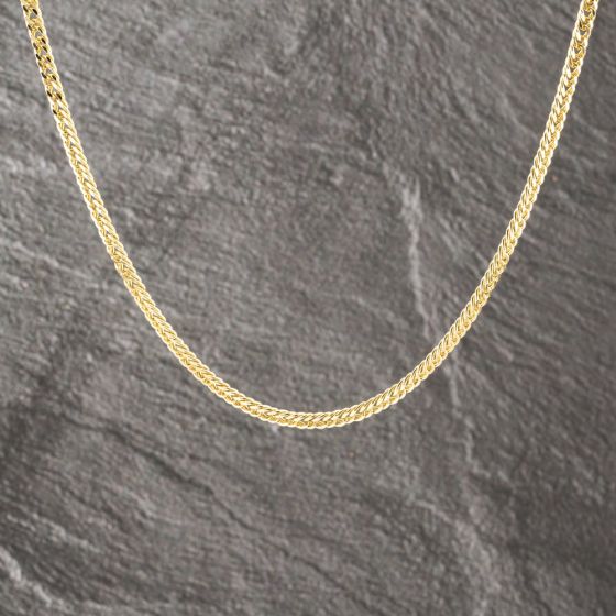 Second Hand 9ct Yellow Gold 19 Inch Curb Chain 41041711