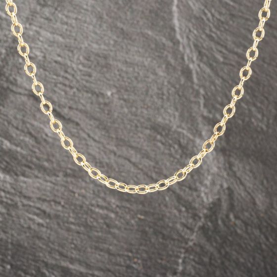 Second Hand Vintage Yellow Gold 29 Inch Trace Chain 41041713