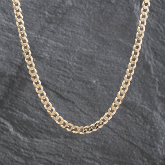 Second Hand 9ct Yellow Gold 20 Inch Curb Chain 41041719