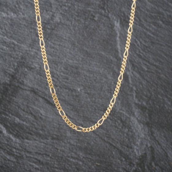 Second Hand 9ct Yellow Gold 18 Inch Figaro Chain 41041723