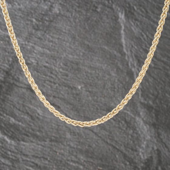 Second Hand 9ct Yellow Gold 22 Inch Spiga Chain 41041725
