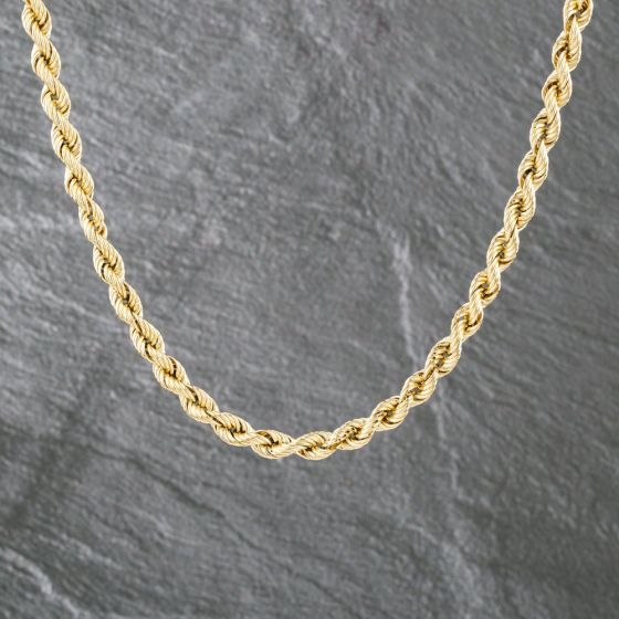 Second Hand Rope Uk Second Hand 9ct Yellow Gold 24 Inch Rope Chain 41041734 - thbaker.co.uk
