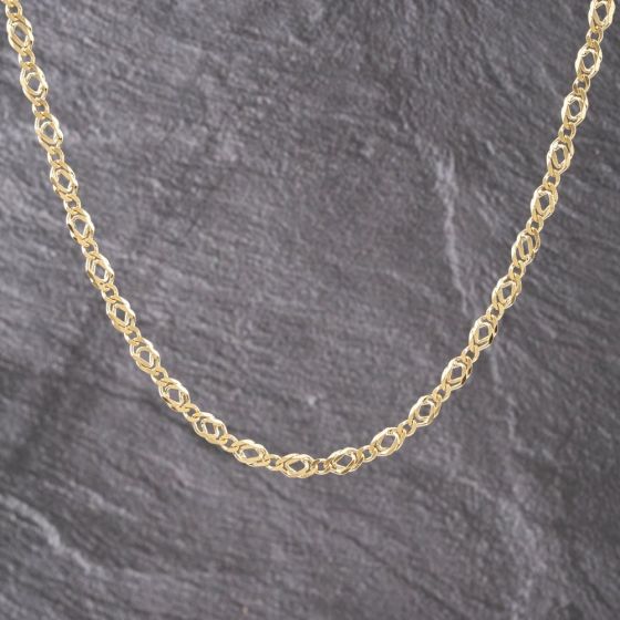 Second Hand 9ct Yellow Gold Fancy 24 Inch Curb Chain 41041735