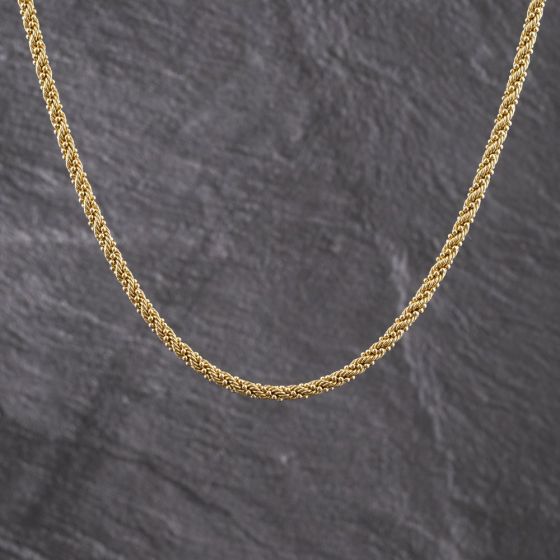 Second Hand 9ct Yellow Gold 18 Inch Fancy Chain 41041750