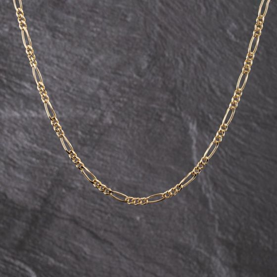 Second Hand 9ct Yellow Gold 20 Inch Figaro Chain 41041751