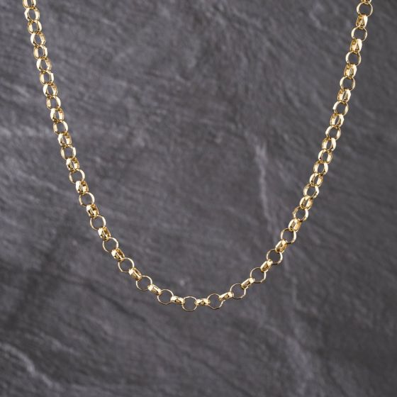 Second Hand 9ct Yellow Gold 18 Inch Belcher Chain 41041754