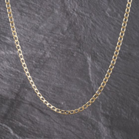 Second Hand 9ct Yellow Gold 24 Inch Curb Chain 41041759