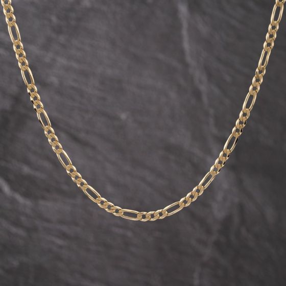 Second Hand 9ct Yellow Gold 20 Inch Figaro Chain 41041763