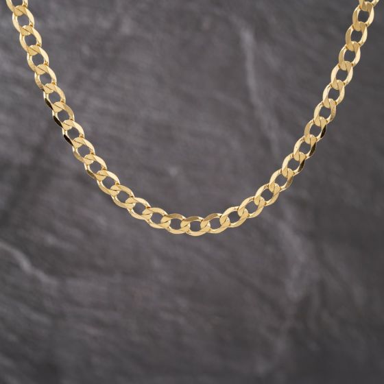 Second Hand 9ct Yellow Gold 18 Inch Curb Chain 41041767