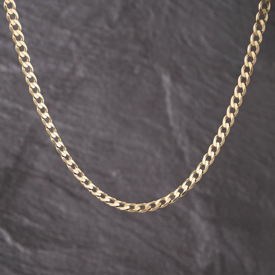 Second Hand 9ct Yellow Gold 18 Inch Curb Chain 41041777