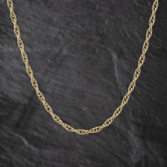 Second Hand 9ct Yellow Gold 20 Inch Prince Of Wales Chain 41041794