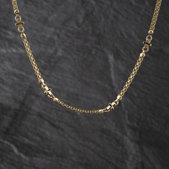 Second Hand 9ct Yellow Gold 18 Inch Fancy Chain 41041800