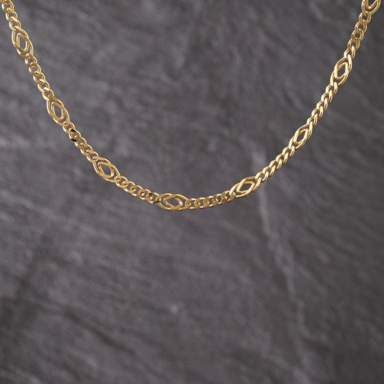 Second Hand 9ct Yellow Gold 18 Inch Figaro Chain 41041809