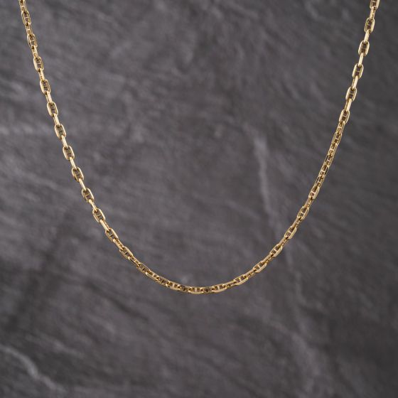 Second Hand 9ct Yellow Gold 18 Inch Anchor Chain 41041812