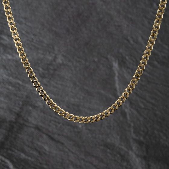 Second Hand 9ct Yellow Gold 22 Inch Curb Chain 41041820