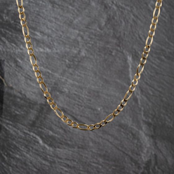 Second Hand 9ct Yellow Gold 24 Inch Figaro Chain 41041822