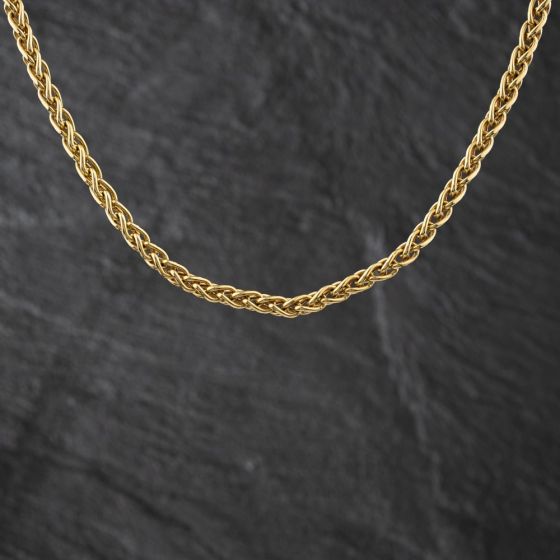 Second Hand 9ct Yellow Gold 16 Inch Foxtail Chain 41041826