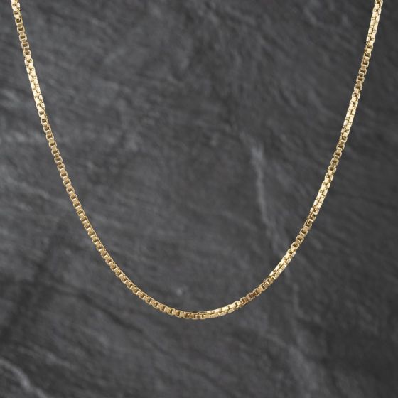 Second Hand 9ct Yellow Gold 20 Inch Box Chain 41041828