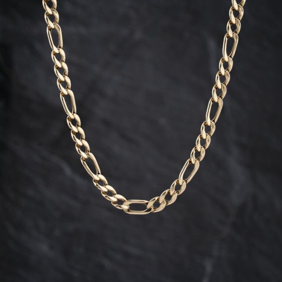 Second Hand 9ct Yellow Gold 22 Inch Figaro Chain 41041834