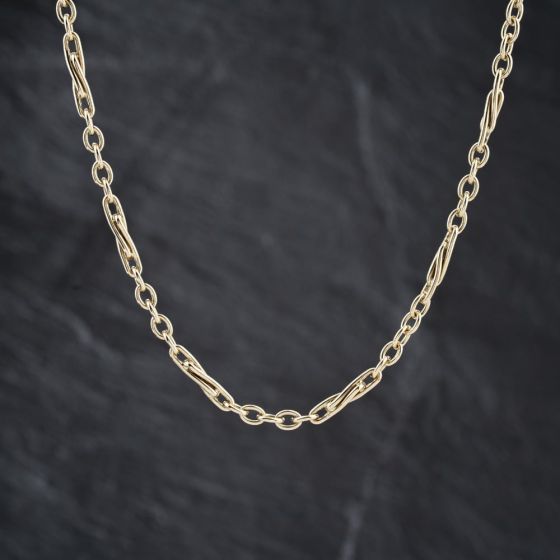 Second Hand 9ct Yellow Gold 22 Inch Fancy Chain 41041838