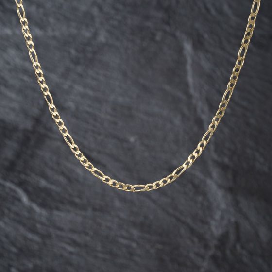 Second Hand 9ct Yellow Gold 19 Inch Figaro Chain 41041841