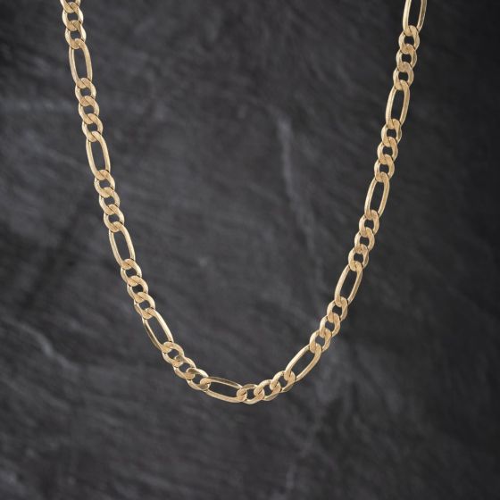 Second Hand 9ct Yellow Gold 18 Inch Figaro Chain 41041843
